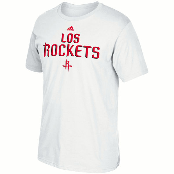 NBA Men Houston Rockets adidas Noches EneBeA TShirt  White